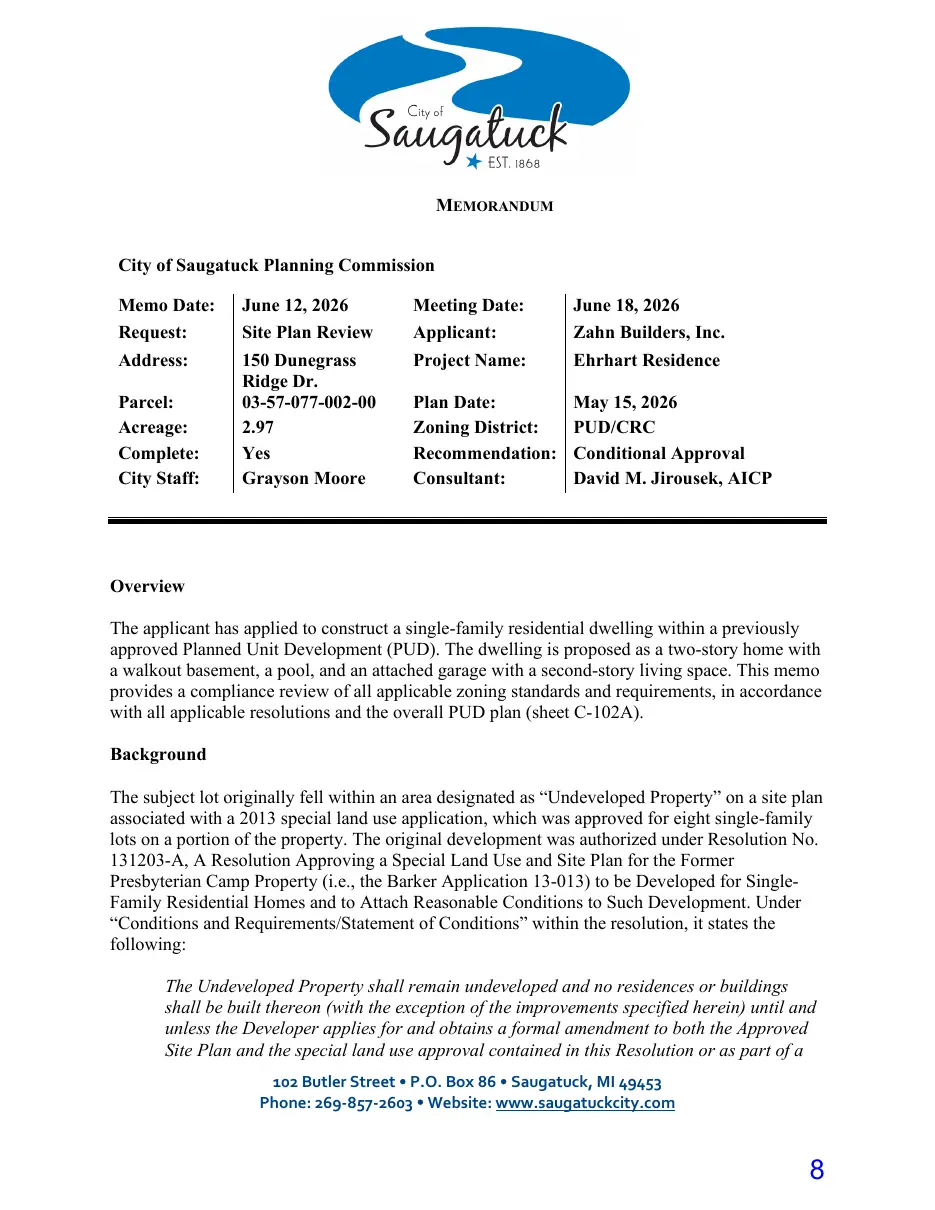Page 8 of the packet; its text follows