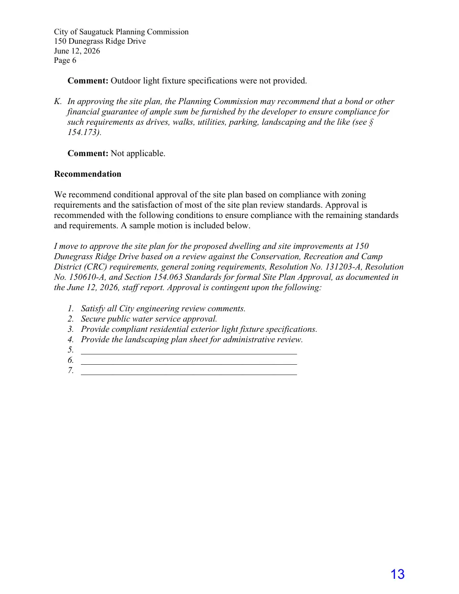 Page 13 of the packet; its text follows