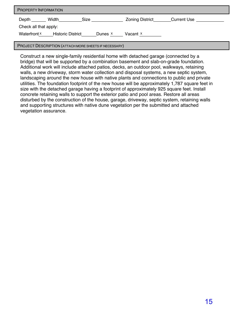 Page 15 of the packet; its text follows