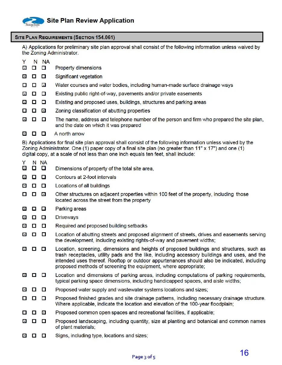 Page 16 of the packet, a scanned page
