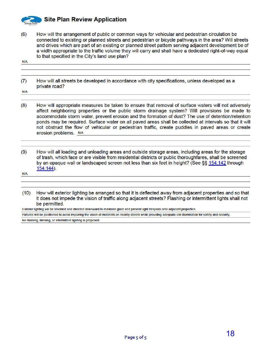 Page 18 of the packet, a scanned page