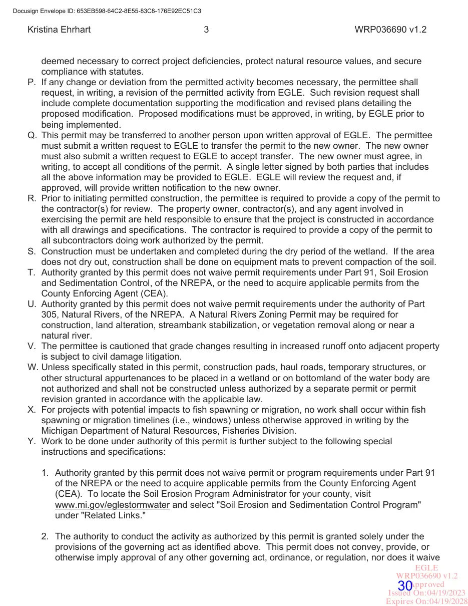 Page 30 of the packet; its text follows