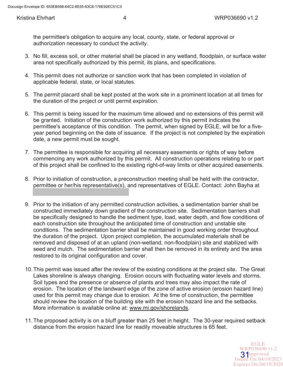 Page 31 of the packet; its text follows