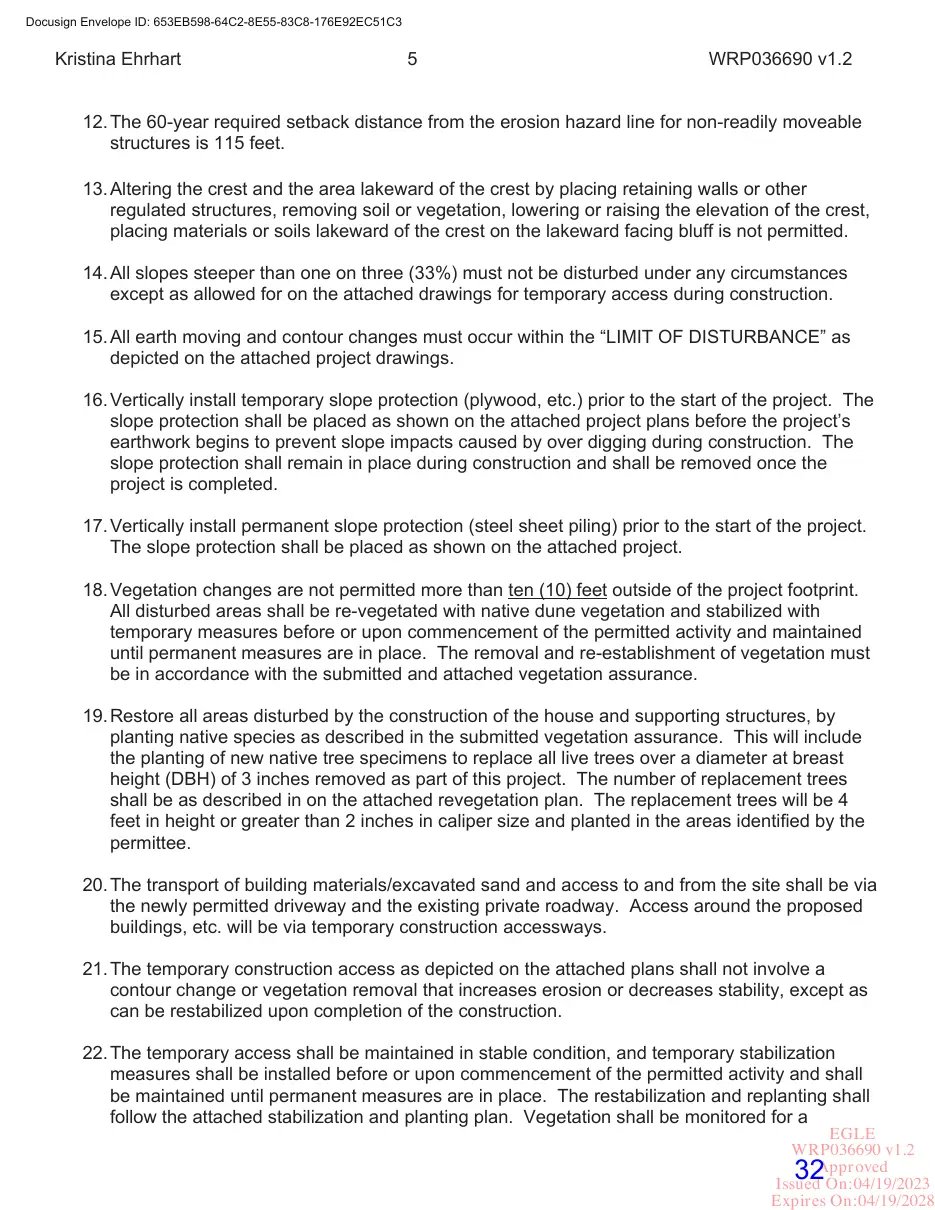 Page 32 of the packet; its text follows