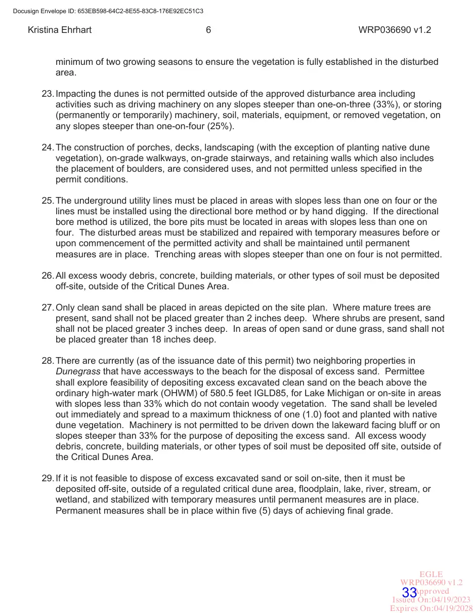 Page 33 of the packet; its text follows
