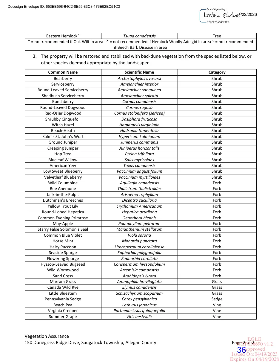 Page 36 of the packet; its text follows