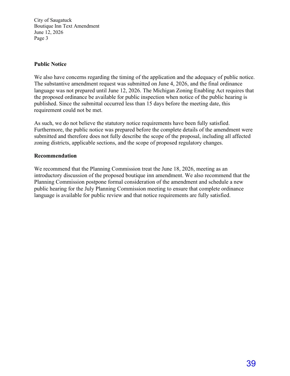 Page 39 of the packet; its text follows