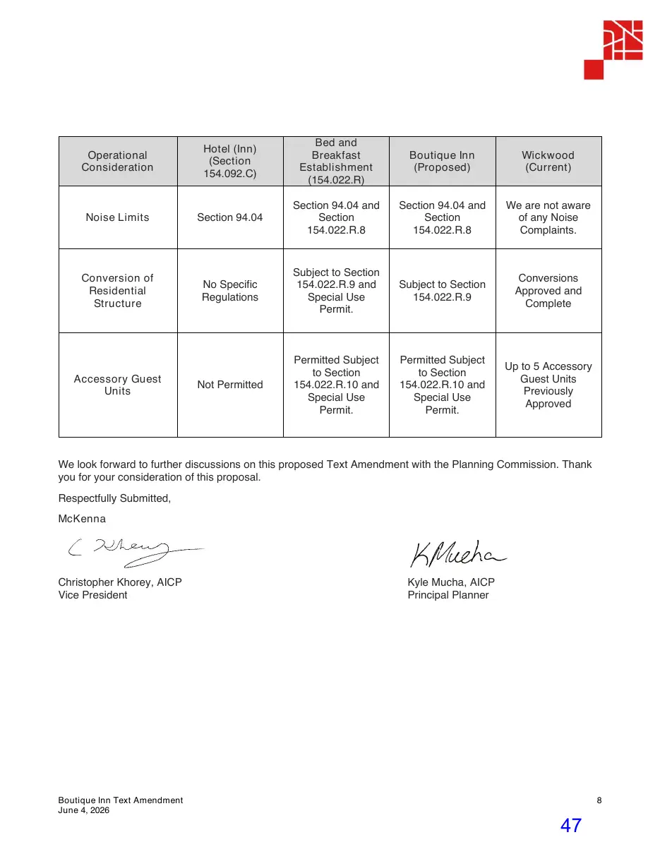 Page 47 of the packet; its text follows
