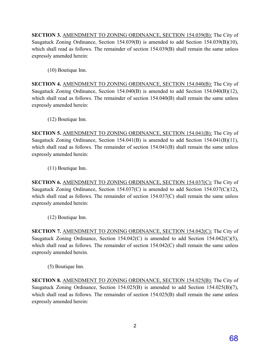 Page 68 of the packet; its text follows