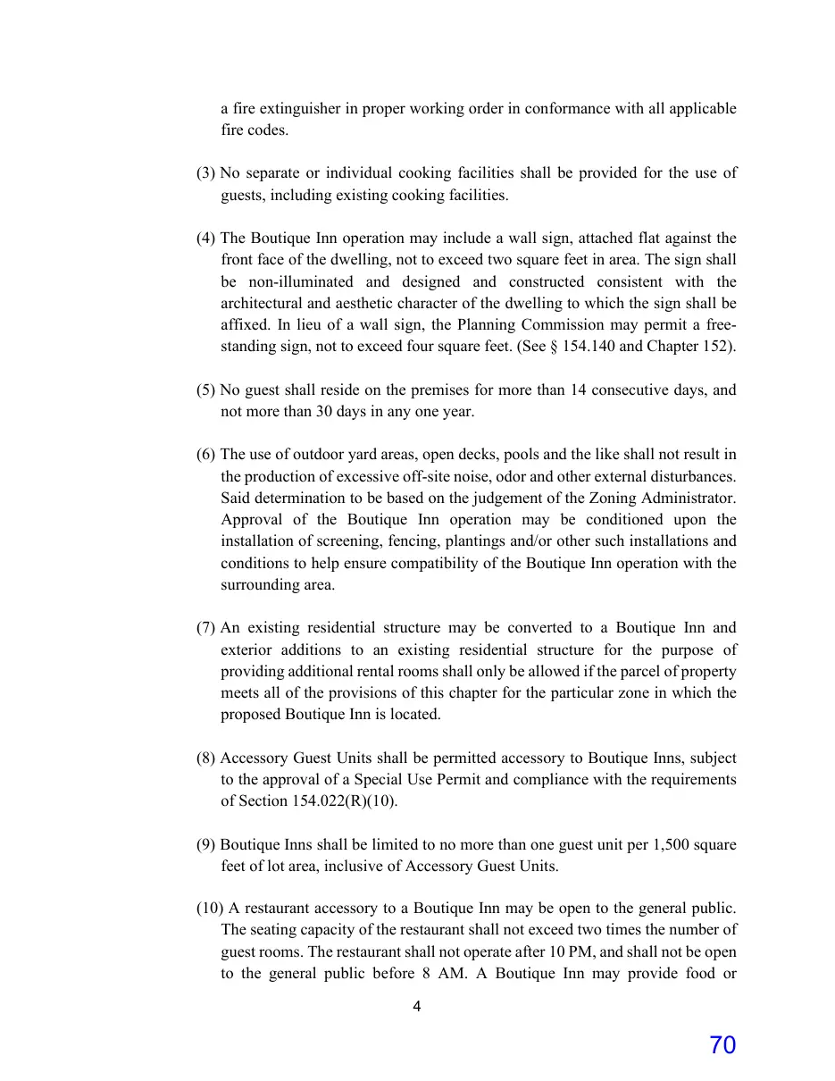 Page 70 of the packet; its text follows