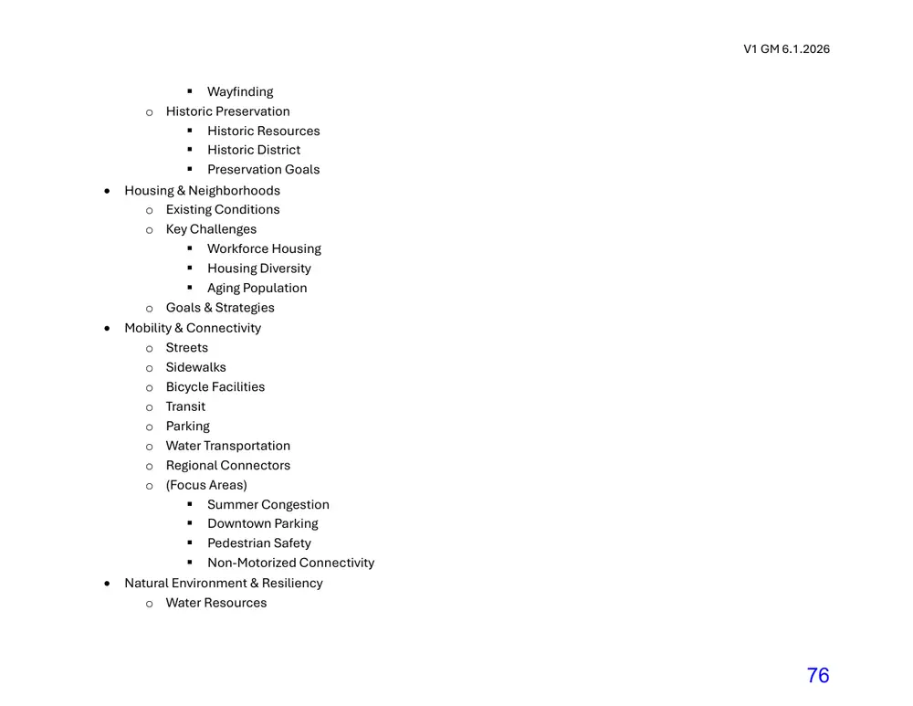 Page 76 of the packet; its text follows
