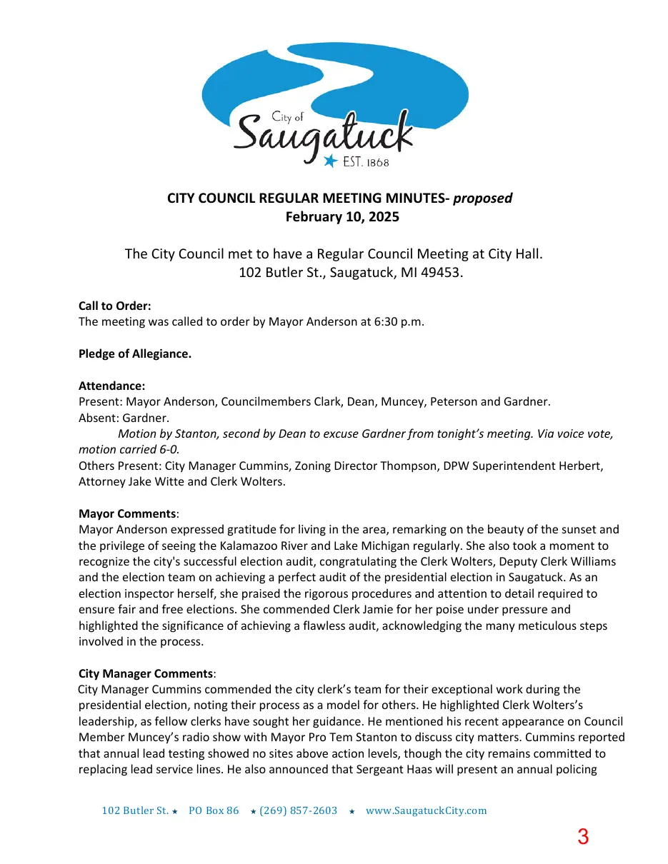 Page 3 of the packet; its text follows