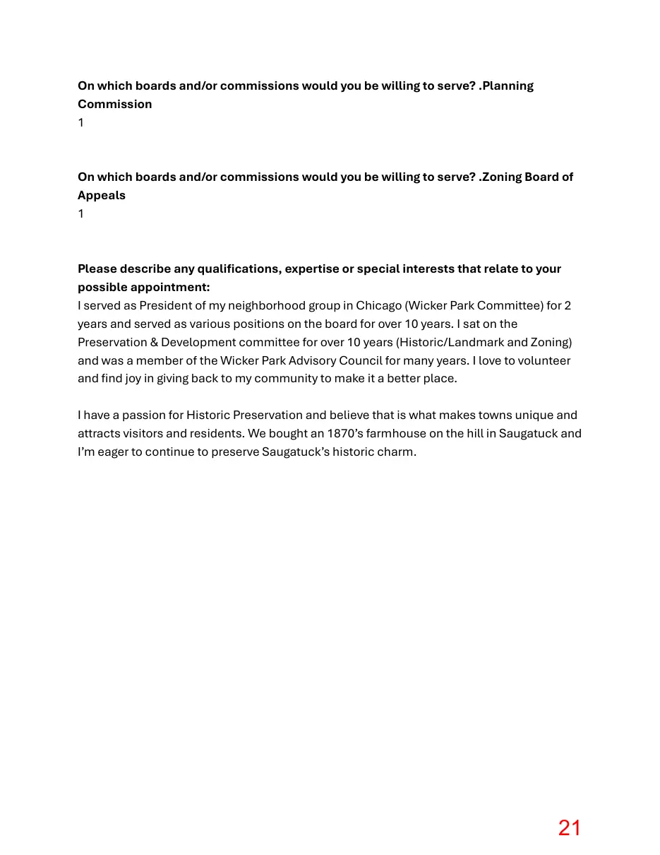 Page 21 of the packet; its text follows