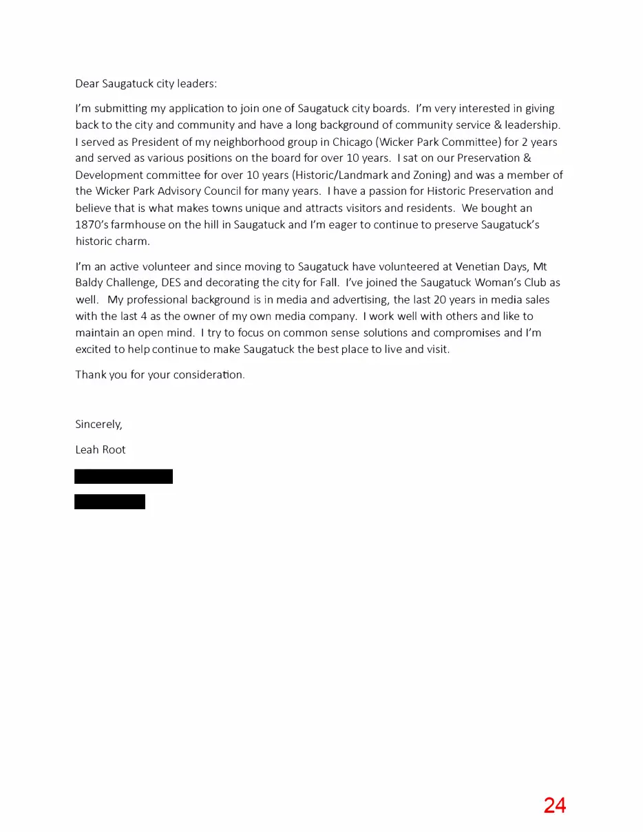 Page 24 of the packet; its text follows