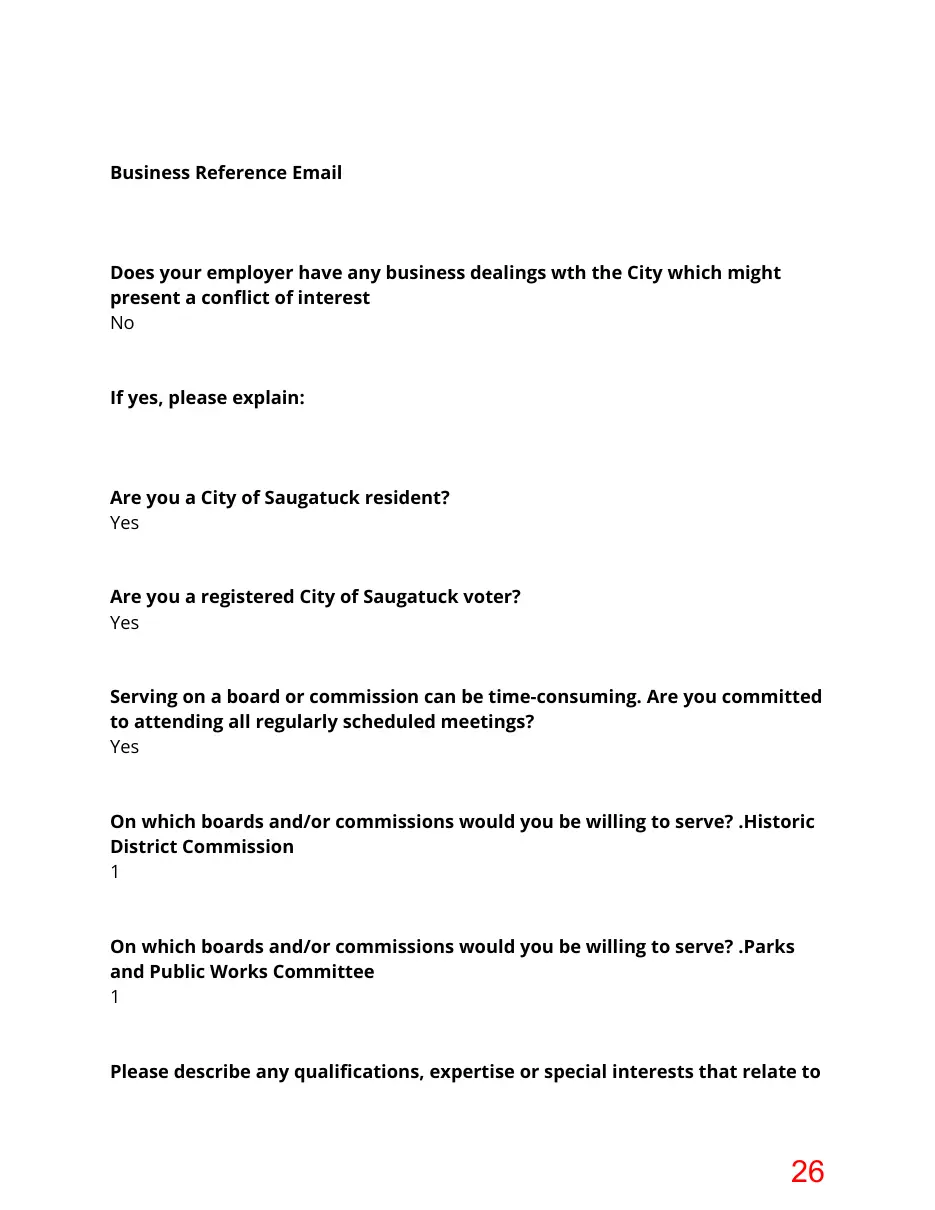 Page 26 of the packet; its text follows