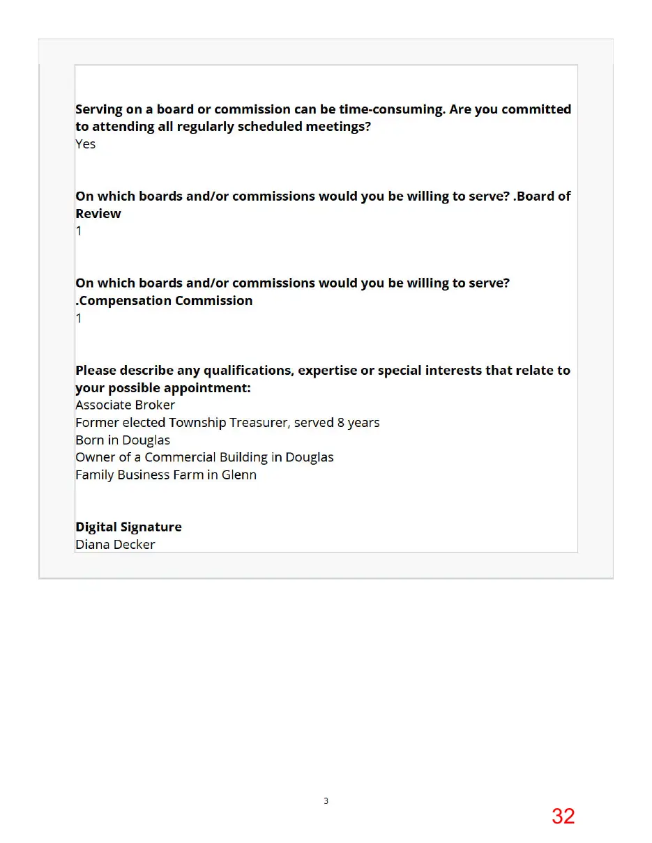 Page 32 of the packet, a scanned page