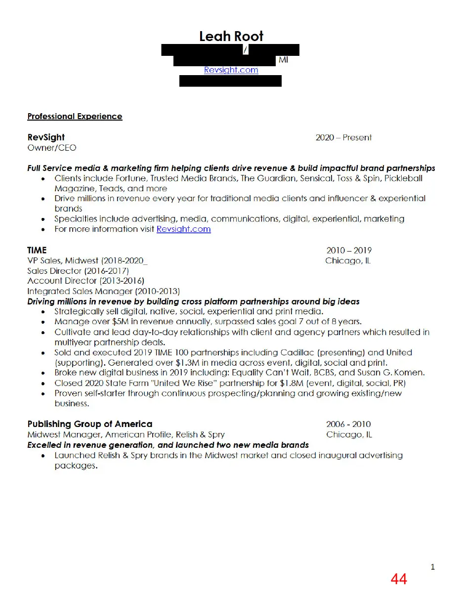 Page 44 of the packet, a scanned page