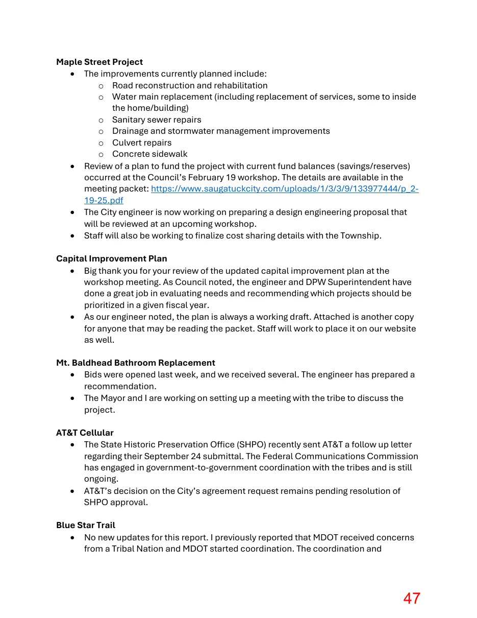 Page 47 of the packet; its text follows