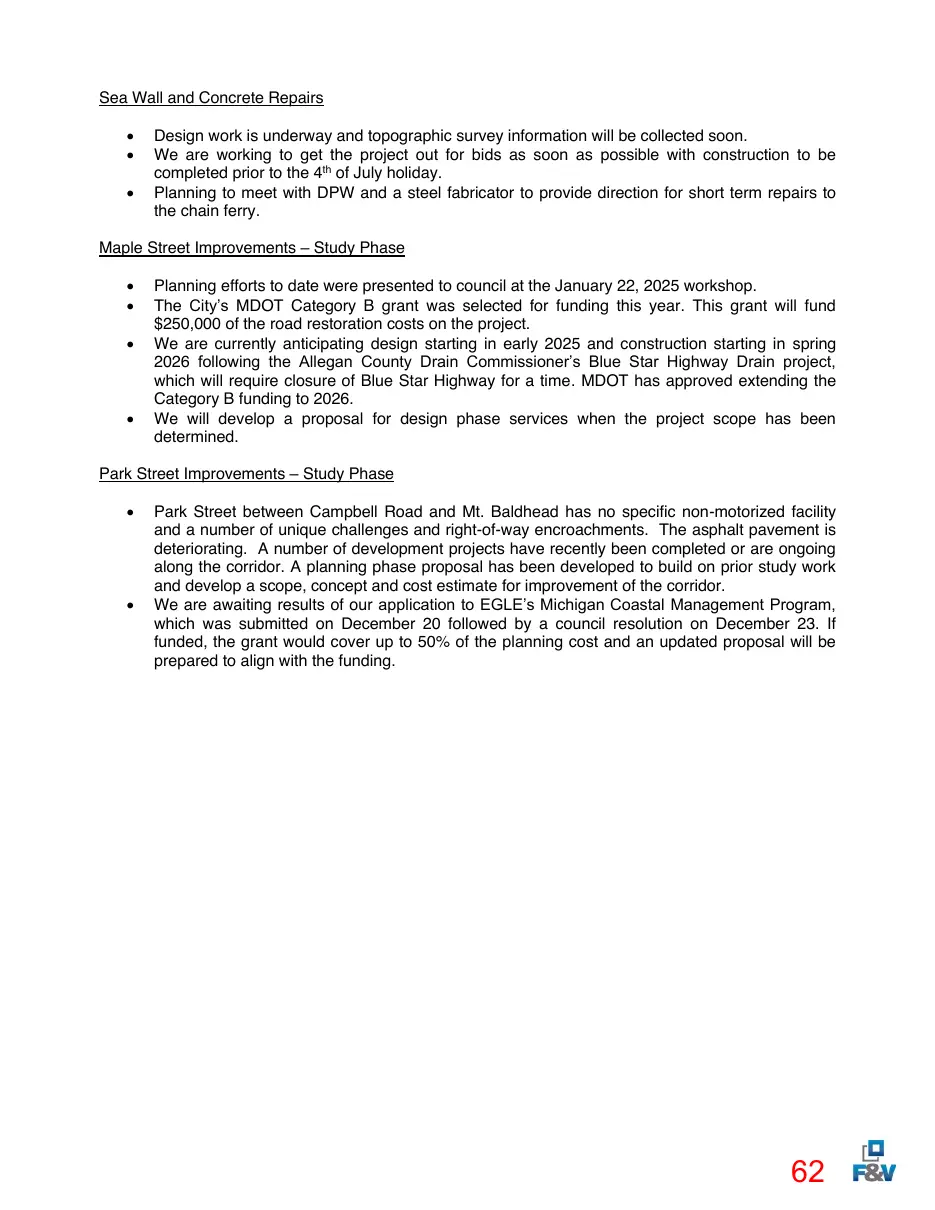 Page 62 of the packet; its text follows
