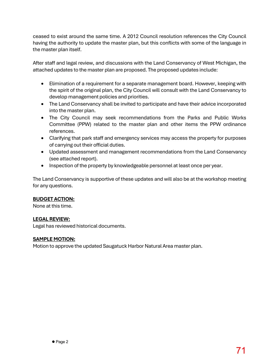 Page 70 of the packet; its text follows