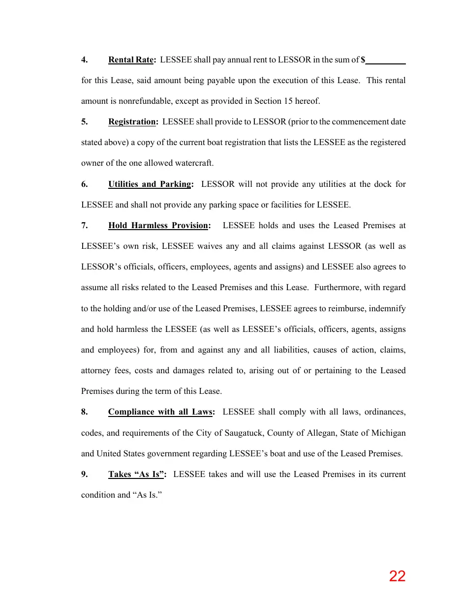 Page 22 of the packet; its text follows