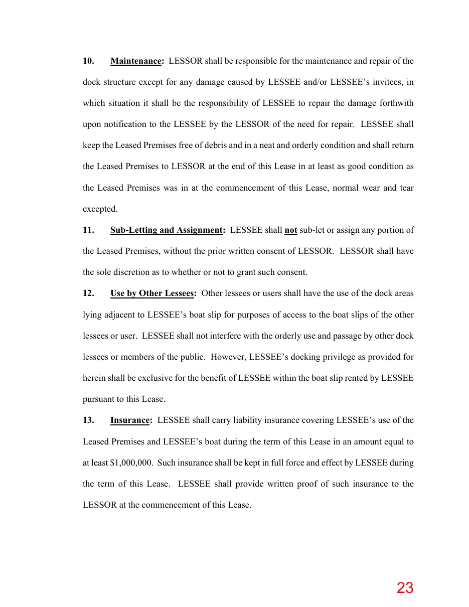 Page 23 of the packet; its text follows