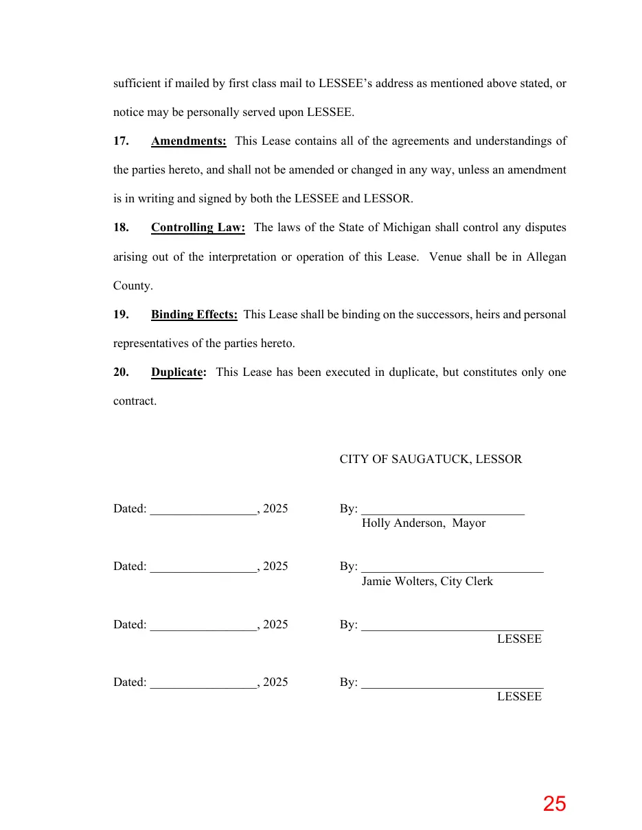 Page 25 of the packet; its text follows