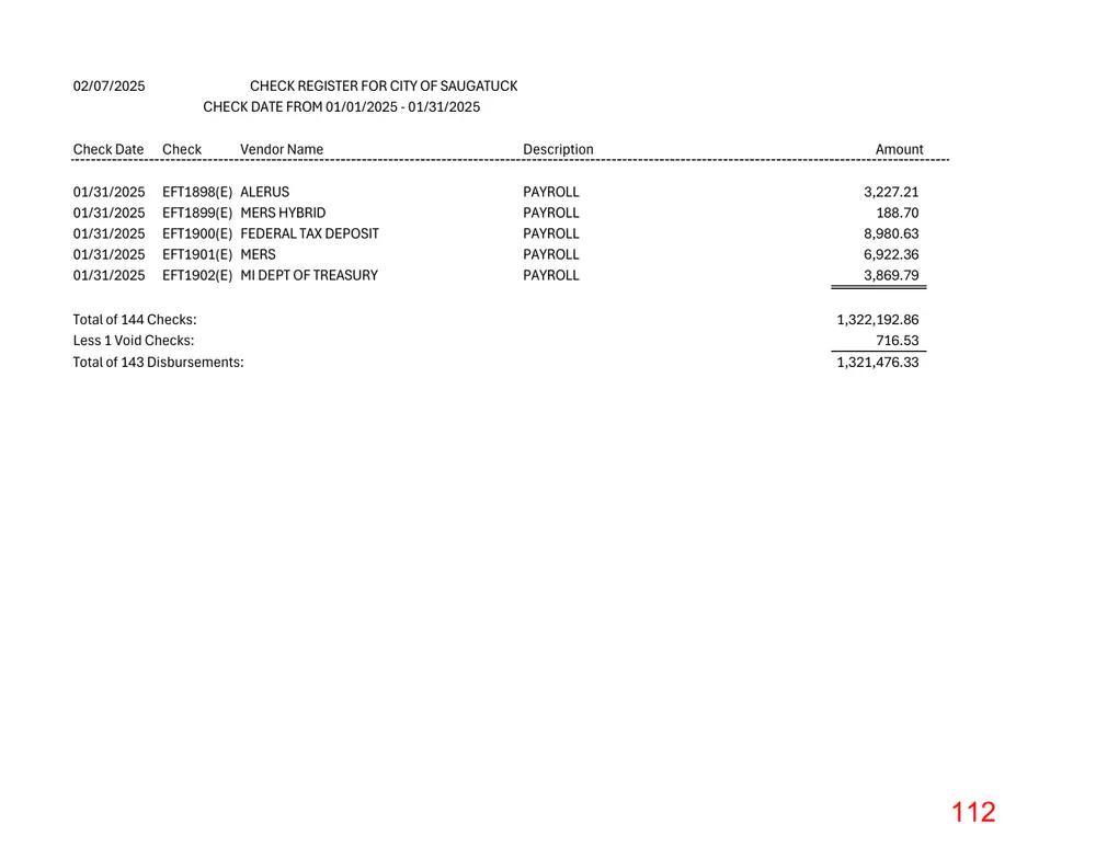 Page 112 of the packet; its text follows