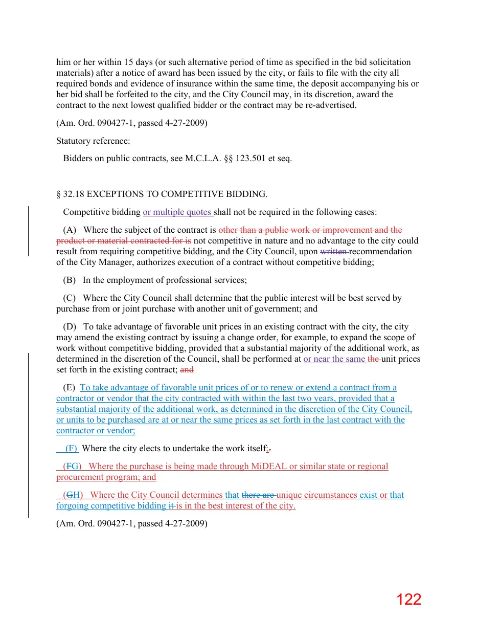 Page 122 of the packet; its text follows