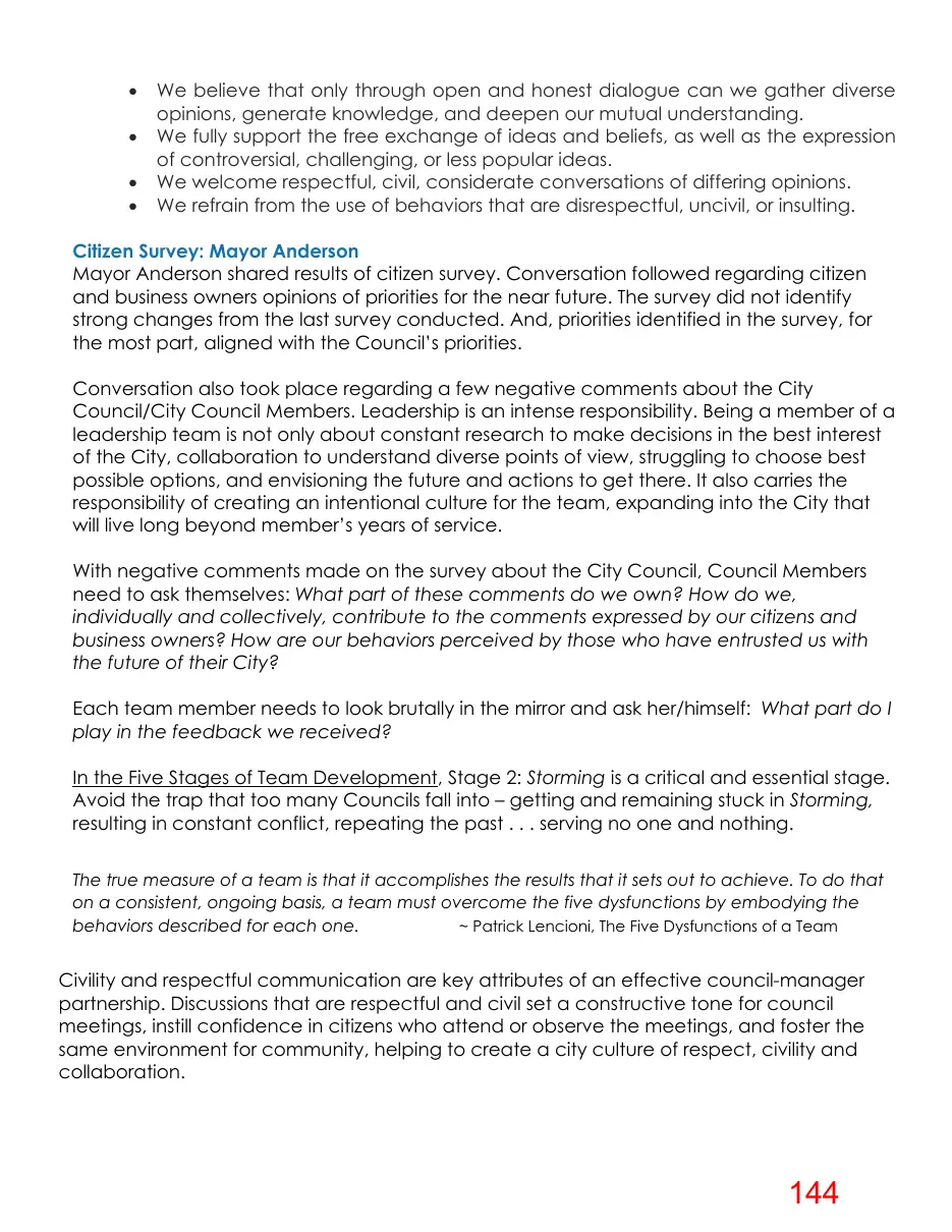 Page 144 of the packet; its text follows