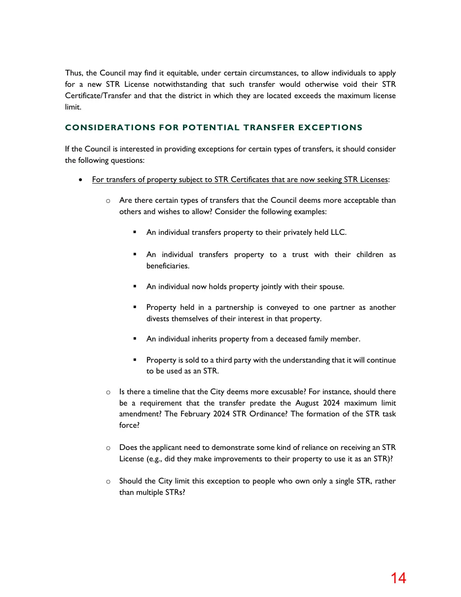 Page 14 of the packet; its text follows