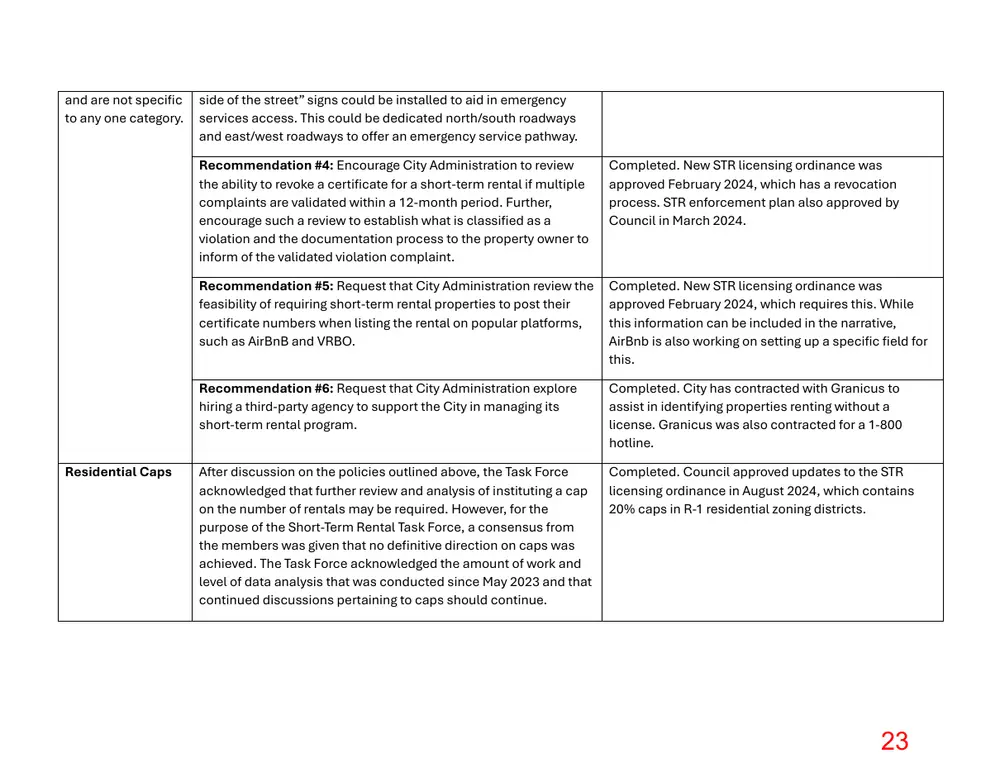 Page 23 of the packet; its text follows