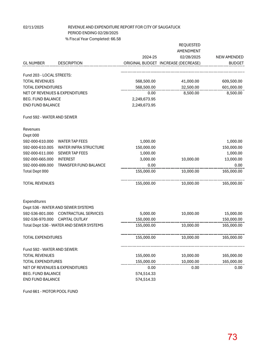Page 73 of the packet; its text follows