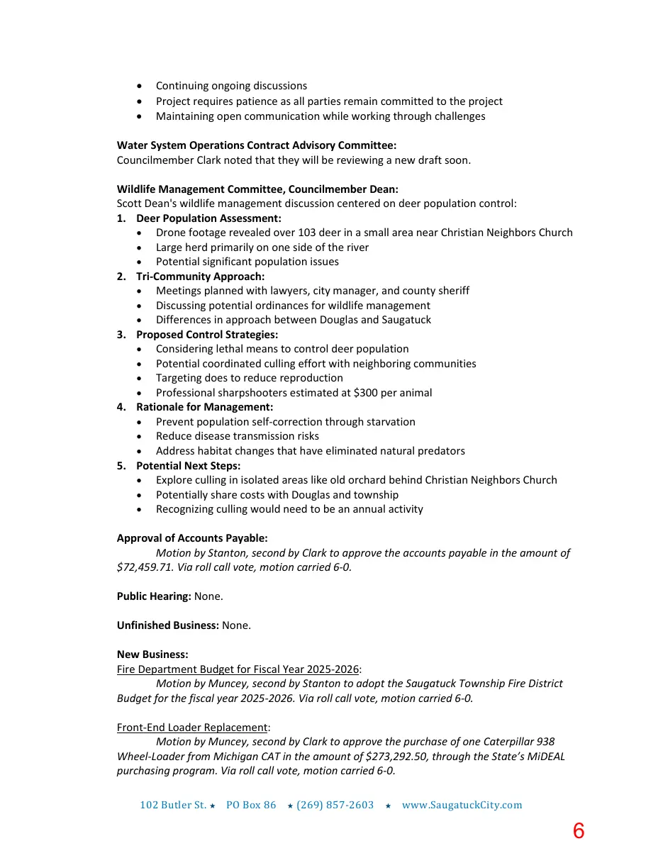 Page 6 of the packet; its text follows