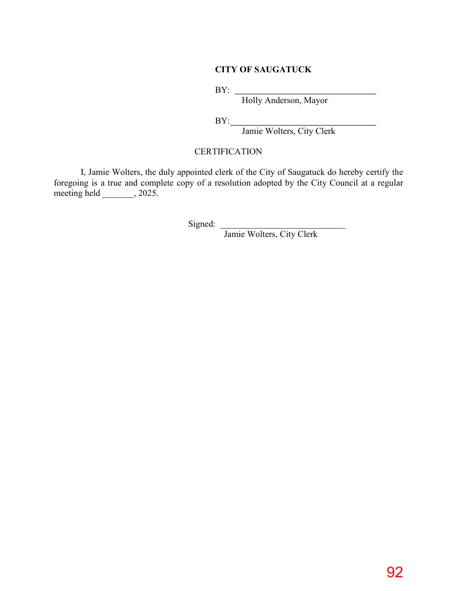 Page 92 of the packet; its text follows