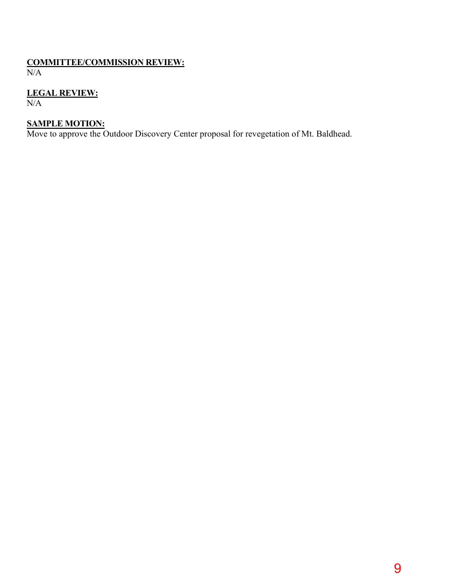 Page 9 of the packet; its text follows
