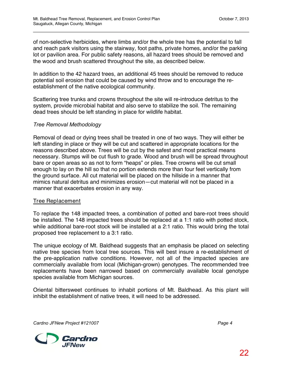 Page 22 of the packet; its text follows