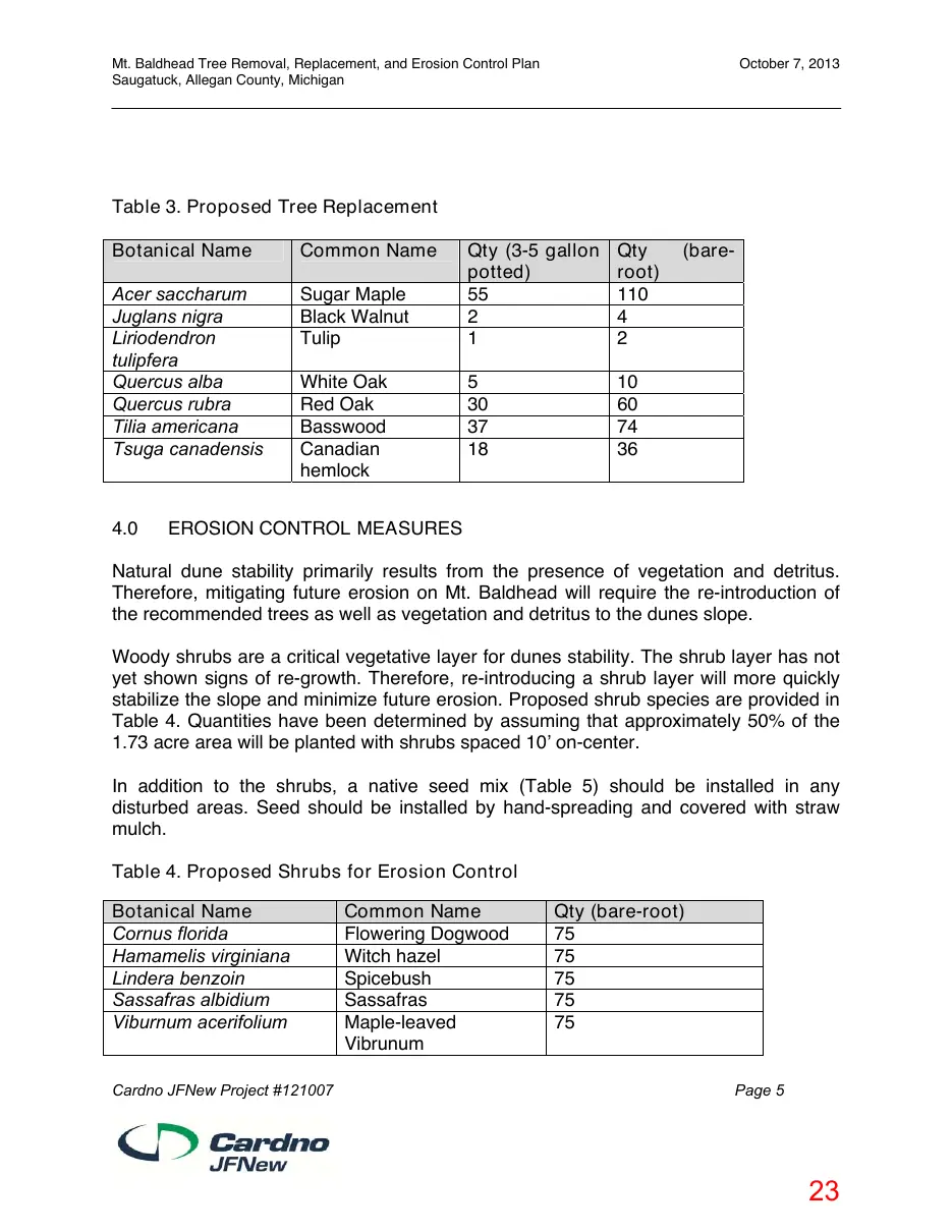Page 23 of the packet; its text follows