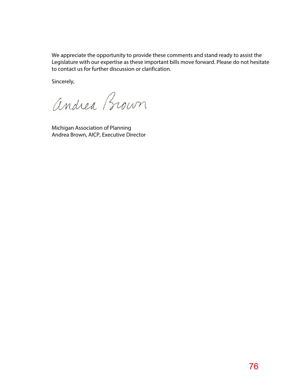 Page 76 of the packet; its text follows