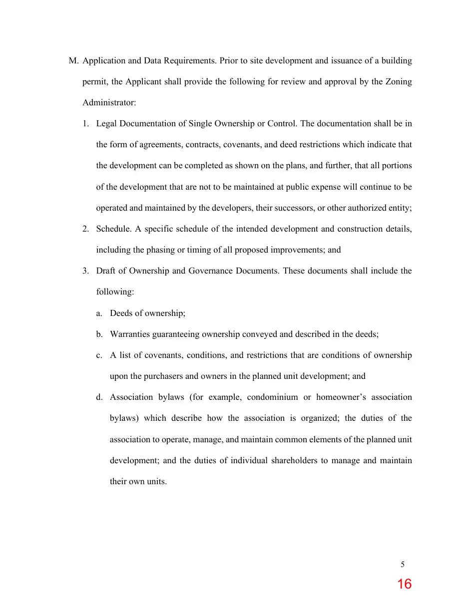 Page 16 of the packet; its text follows
