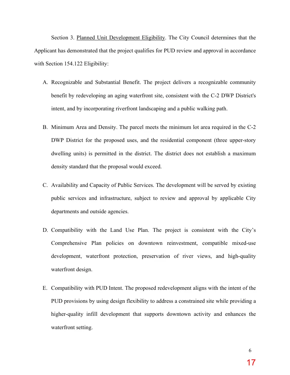 Page 17 of the packet; its text follows