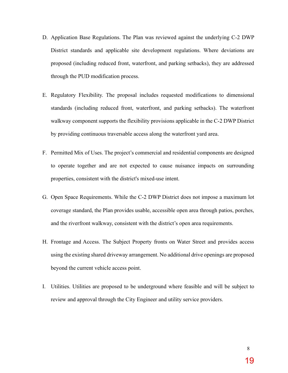 Page 19 of the packet; its text follows