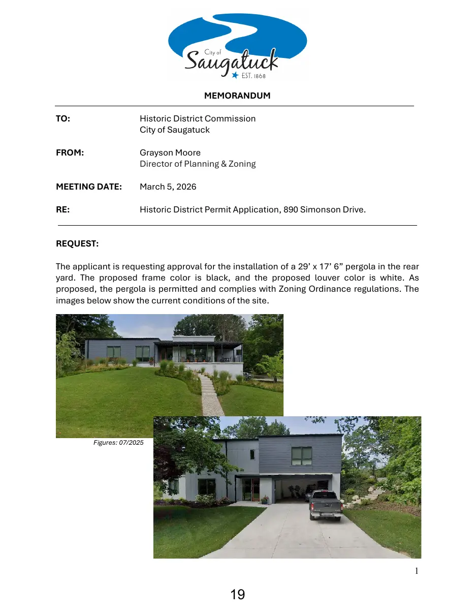 Page 19 of the packet; its text follows