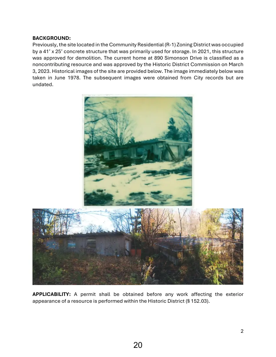 Page 20 of the packet; its text follows
