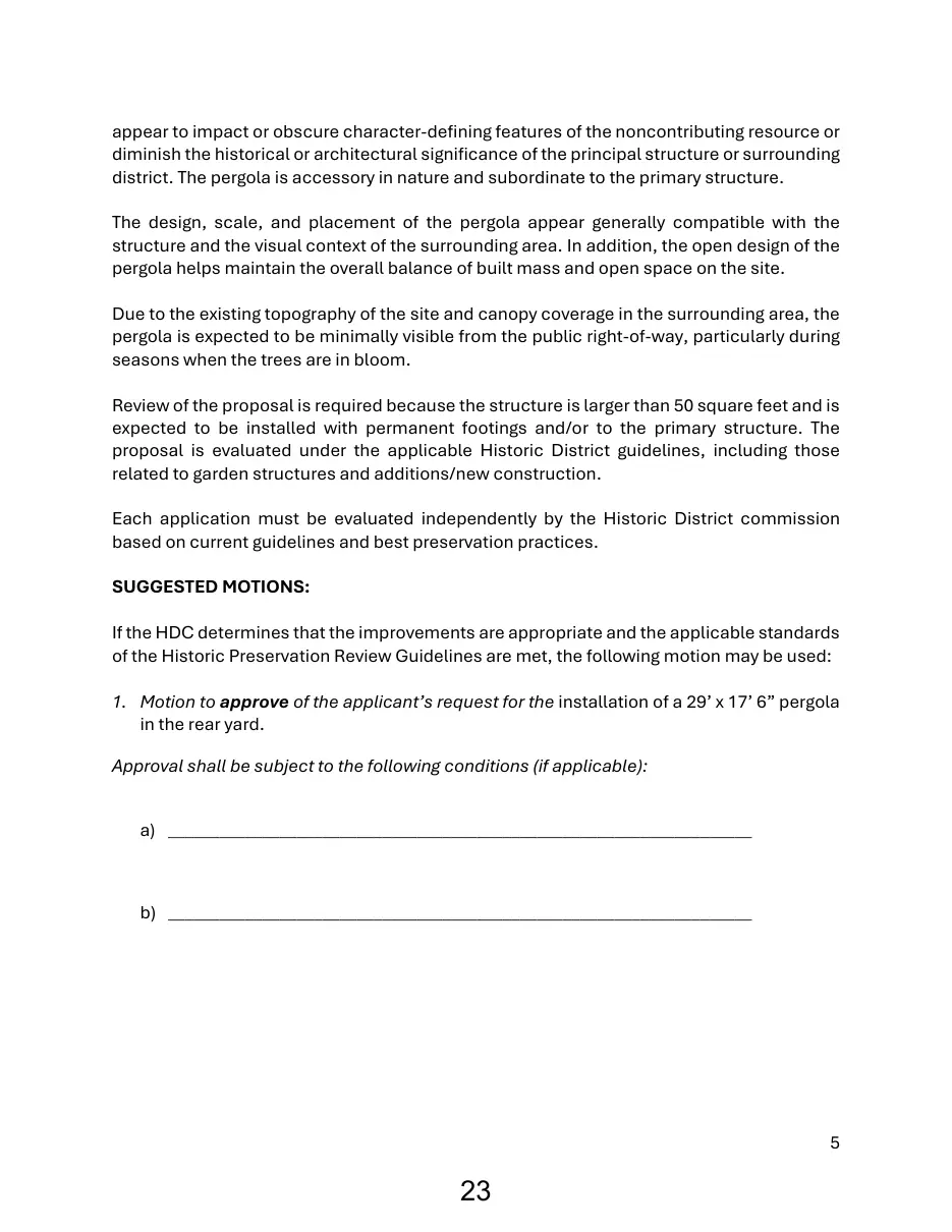 Page 23 of the packet; its text follows