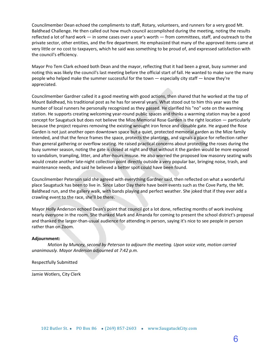 Page 6 of the packet; its text follows