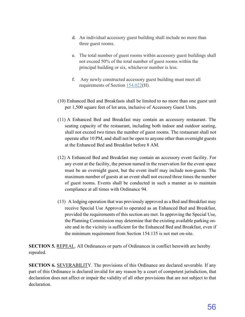 Page 56 of the packet; its text follows