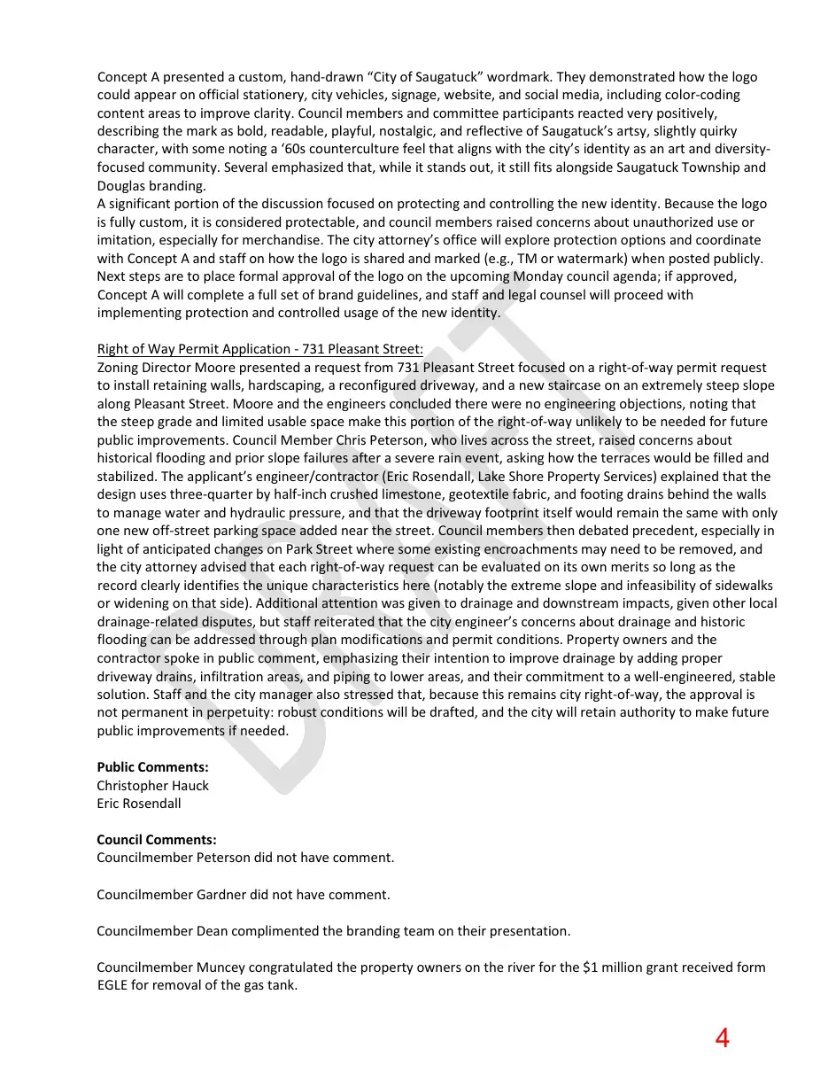 Page 4 of the packet; its text follows