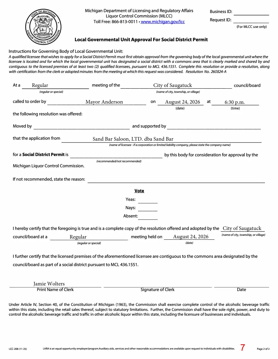 Page 7 of the packet; its text follows