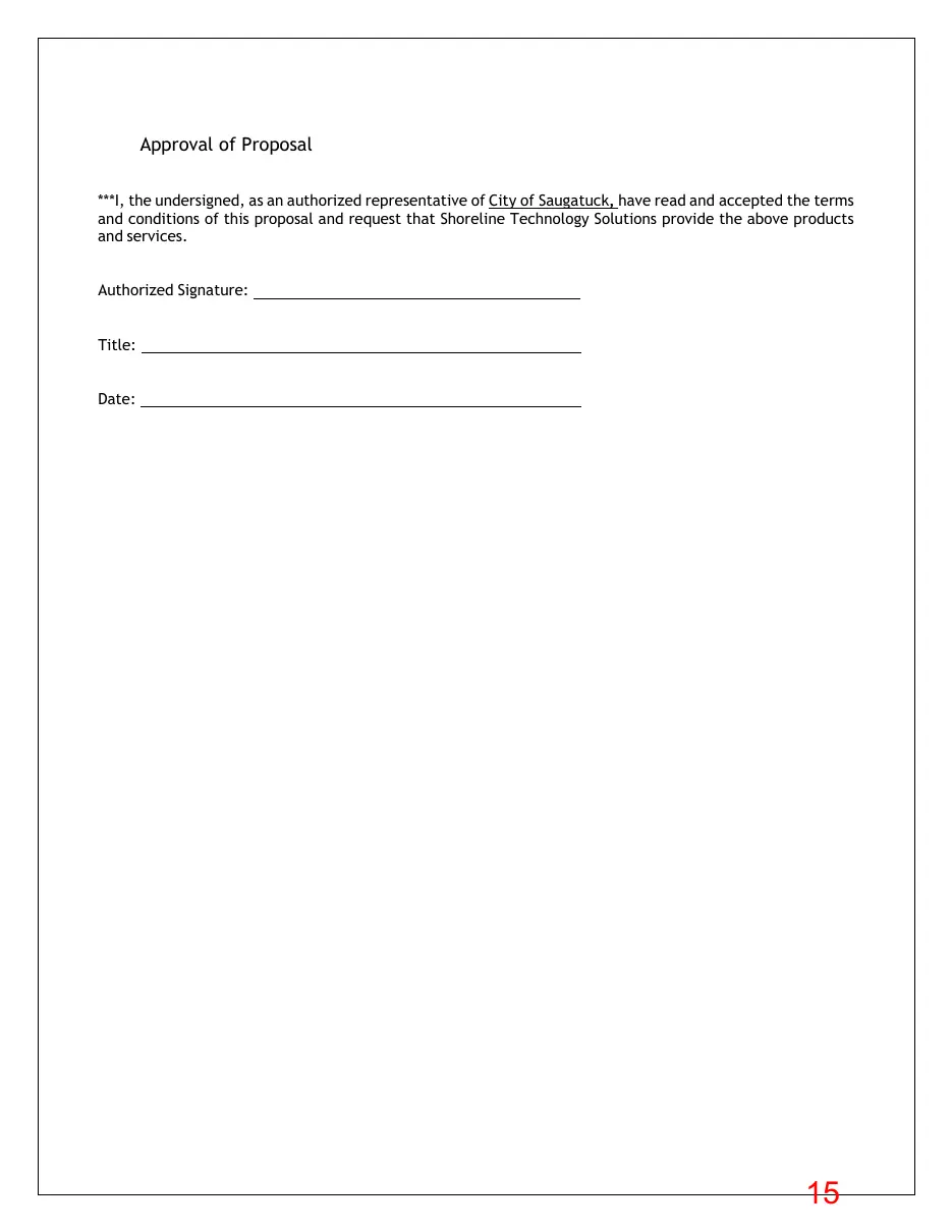 Page 15 of the packet; its text follows
